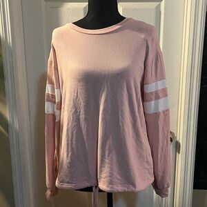Bobbie Brooks Soft Blush Pink Crewneck Top